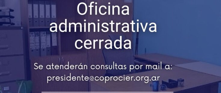 Oficina administrativa cerrada hasta el 4 de enero