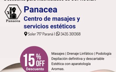 Convenio: Panacea, centro de masajes y servicios estéticos