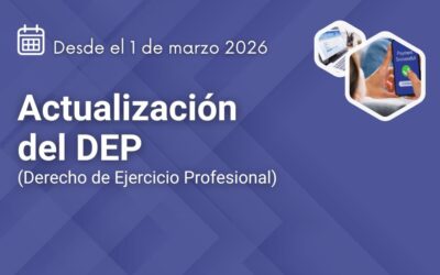 Actualización del DEP | A partir del 1 de marzo de 2026