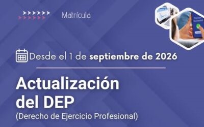 Actualización del DEP a partir de septiembre / 2026