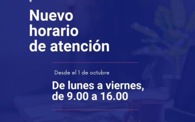 Nuevo horario de atención