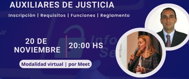 Charla Informativa para profesionales que deseen ser Peritos auxiliares de Justicia