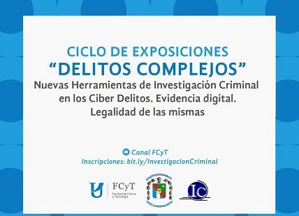 Ciclo de charlas sobre ciberdelitos en la  FCyT (UADER)