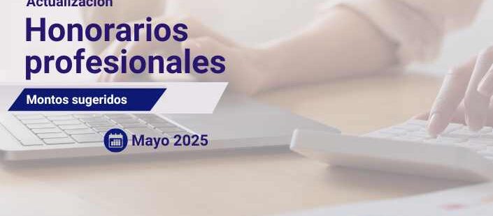 Honorarios profesionales: actualización