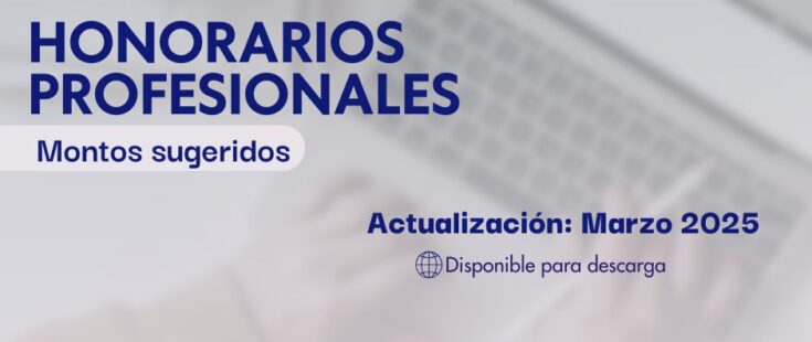 Honorarios profesionales: actualización de los montos sugeridos