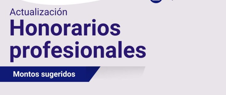 Honorarios profesionales: actualización